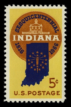 Indiana Statehood United States Postage Stamp