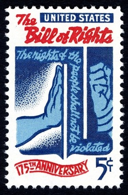 Bill of Rights United States Postage Stamp