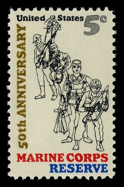 Marine Corps Reserve United States Postage Stamp
