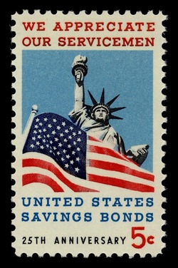 Servicemen - Savings Bonds United States Postage Stamp