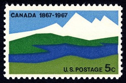 Canada Centenary United States Postage Stamp