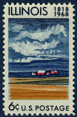 Illinois Statehood United States Postage Stamp