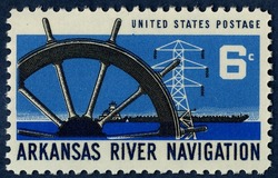Arkansas River Navigation United States Postage Stamp