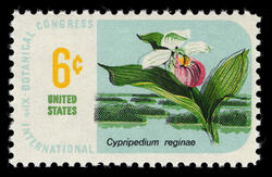 Lady's-slipper United States Postage Stamp | International Botanical Congress