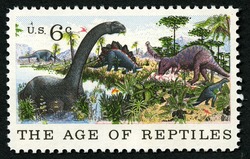 The Age of Reptiles United States Postage Stamp | Natural History