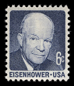 Dwight D. Eisenhower - Blue United States Postage Stamp