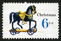 Horse United States Postage Stamp | Christmas Toys