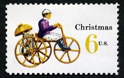 Tricycle United States Postage Stamp | Christmas Toys