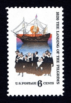 Landing of the Pilgrims - 1620 United States Postage Stamp