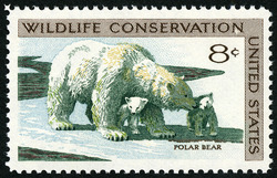 Polar Bear United States Postage Stamp | Wildlife Conservation