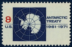 Antarctic Treaty United States Postage Stamp