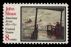 John Sloan United States Postage Stamp
