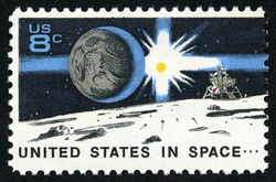 Landing Craft - United States in Space United States Postage Stamp | Space Achievements