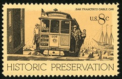 Cable Car United States Postage Stamp | Historic Preservation