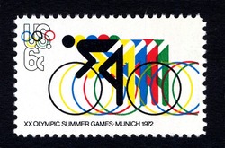 20th Summer Olympic Games - Cycling United States Postage Stamp | Olympics