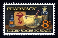 Pharmacy United States Postage Stamp