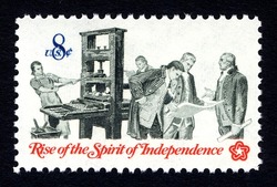 Printer and Patriots United States Postage Stamp | Rise of the Spirit of Independence