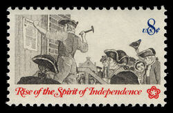Posting a Broadside United States Postage Stamp | Rise of the Spirit of Independence