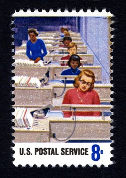 Electronic Letter Routing United States Postage Stamp | Postal Service Employees