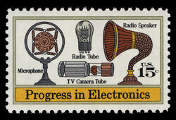Radio Electronics United States Postage Stamp | Progress in Electronics
