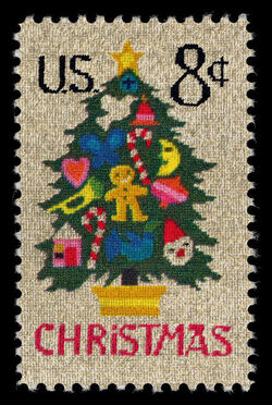 Christmas Tree United States Postage Stamp