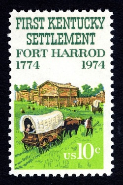 First Kentucky Settlement - Fort Harrod United States Postage Stamp