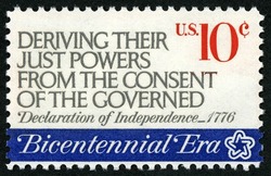 Deriving Their Just Powers United States Postage Stamp | First Continental Congress