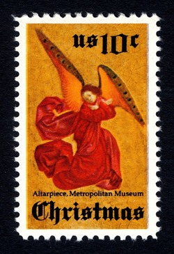 Perussis Angel Altarpiece - Christmas United States Postage Stamp