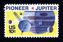 Pioneer 10 - Jupiter United States Postage Stamp