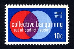 Collective Bargaining United States Postage Stamp