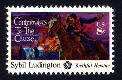 Sybil Ludington United States Postage Stamp | Contributors to the Cause