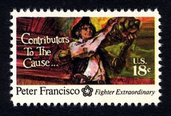 Peter Francisco United States Postage Stamp | Contributors to the Cause