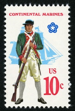Continental Marines United States Postage Stamp | Military Uniforms