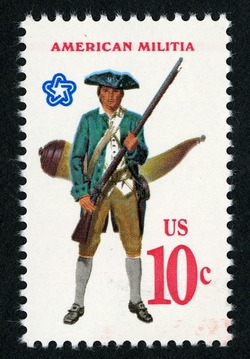 American Militia United States Postage Stamp | Military Uniforms