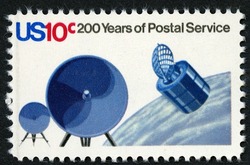 Satellites United States Postage Stamp | Postal Services Bicentennial