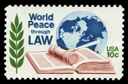 World Peace Through Law United States Postage Stamp
