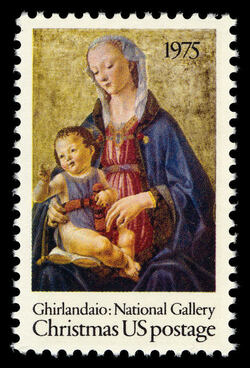 Ghirlandaio - Madonna and Child United States Postage Stamp
