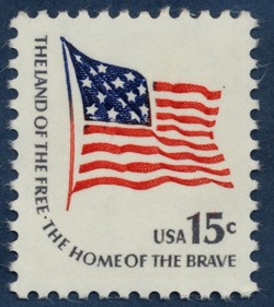 Fort McHenry Flag - Land of the Free - Home of the Brave United States Postage Stamp | Americana - Root of Democracy