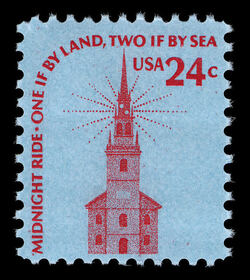 Old North Church United States Postage Stamp | Americana - Root of Democracy