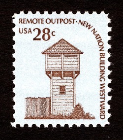 Fort Nisqually United States Postage Stamp | Americana - Root of Democracy
