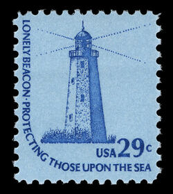 Sandy Hook Lighthouse United States Postage Stamp | Americana - Root of Democracy