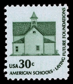 Morris Township School United States Postage Stamp | Americana - Root of Democracy