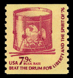 Drum United States Postage Stamp | Americana - Root of Democracy