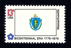 Massachusetts United States Postage Stamp | State Flags