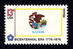 Illinois United States Postage Stamp | State Flags