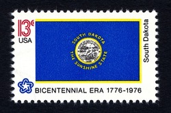 South Dakota United States Postage Stamp | State Flags