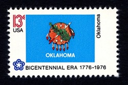 Oklahoma United States Postage Stamp | State Flags