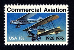 Commercial Aviation United States Postage Stamp