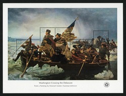 George Washington Crosses the Delaware - Souvenir Sheet of 5 Stamps United States Postage Stamp