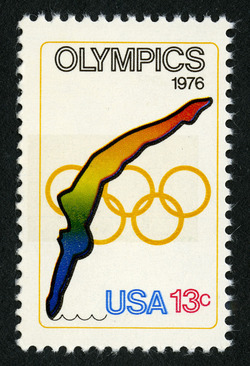 Diving United States Postage Stamp | Olympics 1976